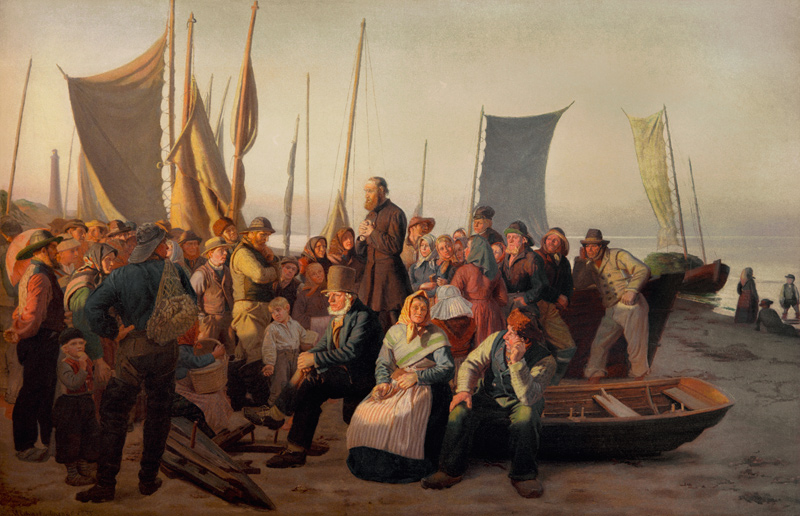 Laienprediger in Skagen von Michael Peter Ancher