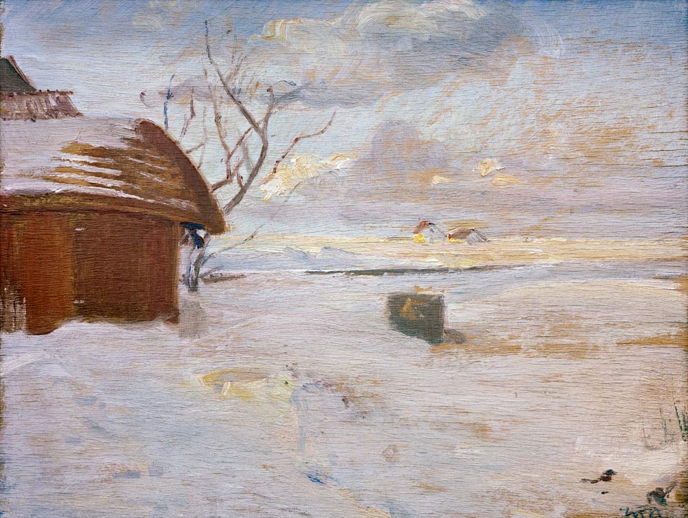 Schneelandschaft von Michael Peter Ancher