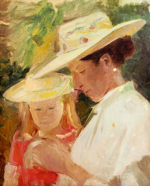 Anna Ancher mit Helga von Michael Peter Ancher