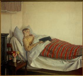 Ein krankes junges Mädchen. Tine Normand 1883
