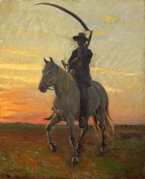 Junger Mann reitet heim von Michael Peter Ancher