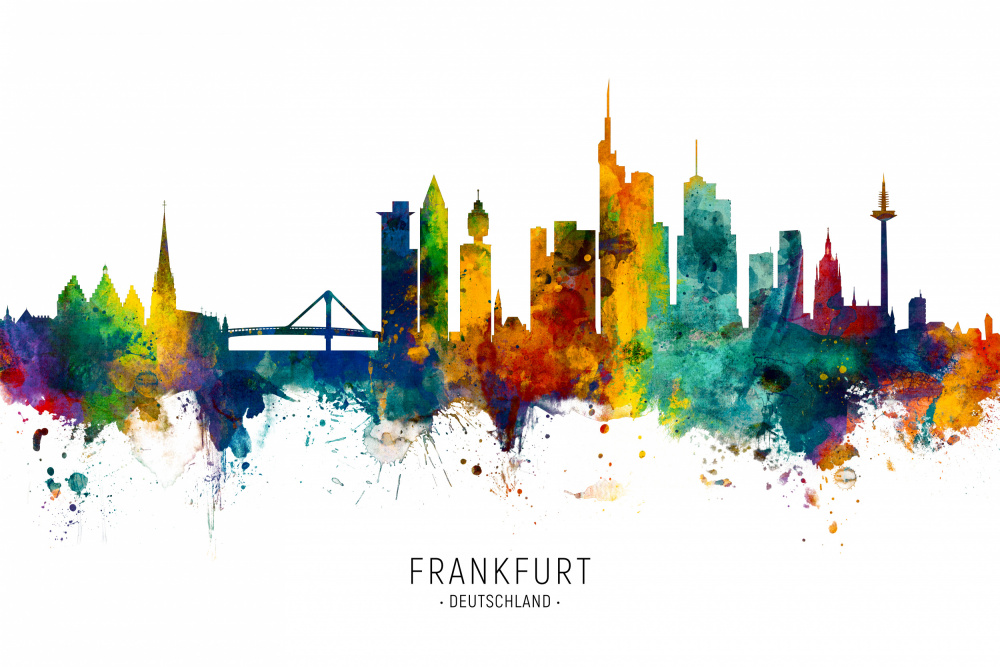 Frankfurter Skyline von Michael Tompsett