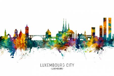 Skyline der Stadt Luxemburg