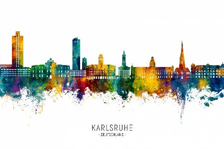 Skyline von Karlsruhe,Deutschland