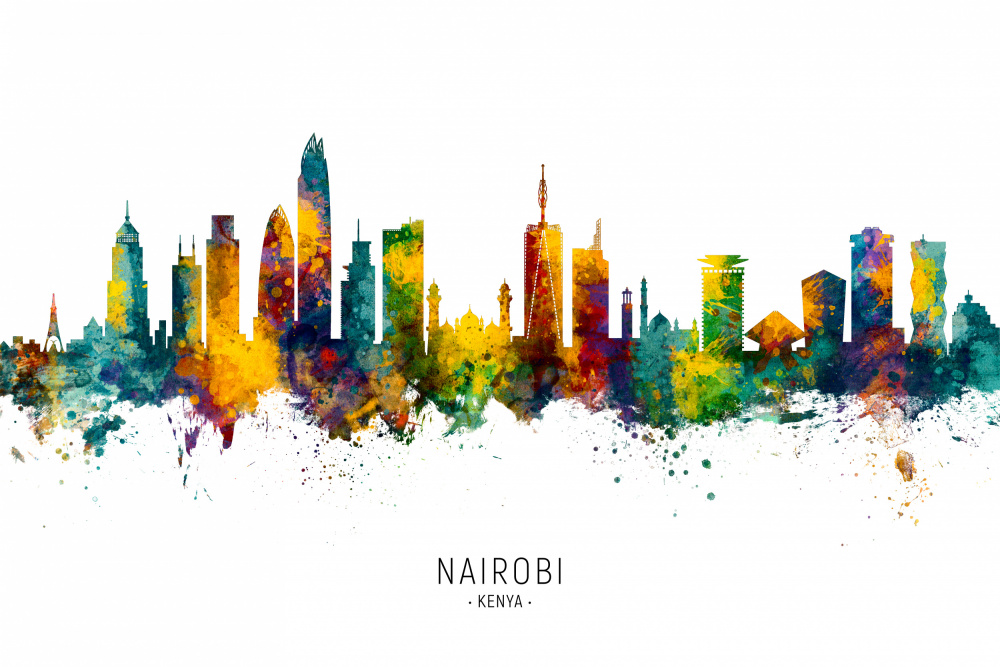 Skyline von Nairobi,Kenia von Michael Tompsett
