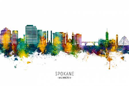 Skyline von Spokane,Washington