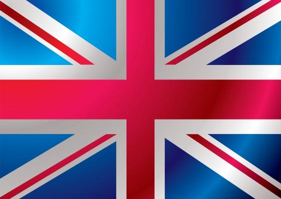 britain flag ripple von Michael Travers