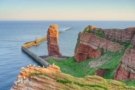 Lange Anna auf Helgoland am Morgen