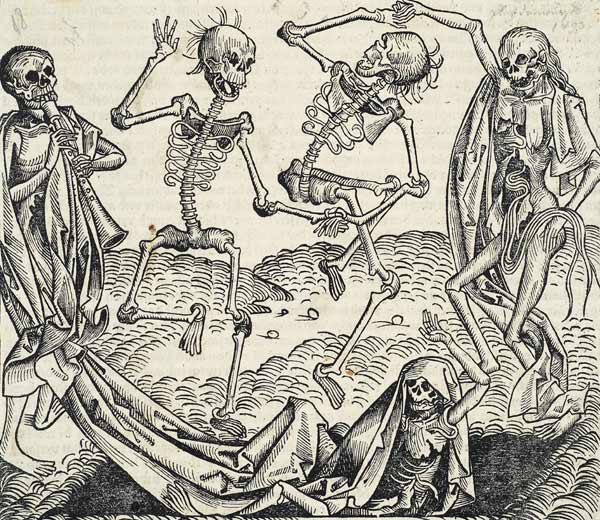 Tanz der Skelette (aus der Schedelschen Weltchronik) von Michael Wolgemut