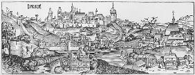 View of Prague, illustration from the ''Liber Chronicarum'' Hartmann Schedel (1440-1514) published b