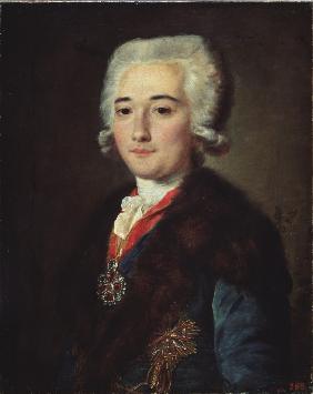 Bildnis Alexander Graf Dmitrijew-Mamonow, Favorit der Katharina II. 1787