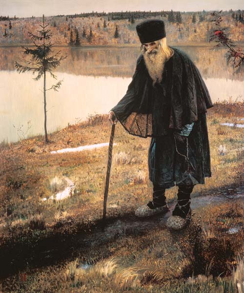 Der Einsiedler von Michail Wassiljew. Nesterow