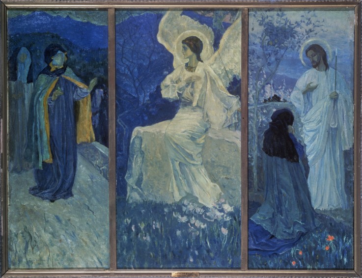 Die Auferstehung Christi (Triptychon) von Michail Wassiljew. Nesterow