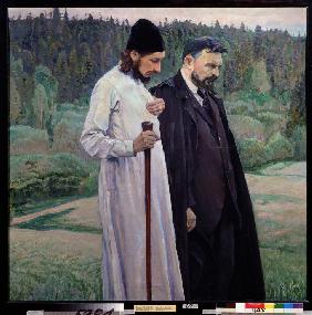Philosophen. Sergei Bulgakow (1871-1944) und Pawel Florenski (1882-1943) 1917