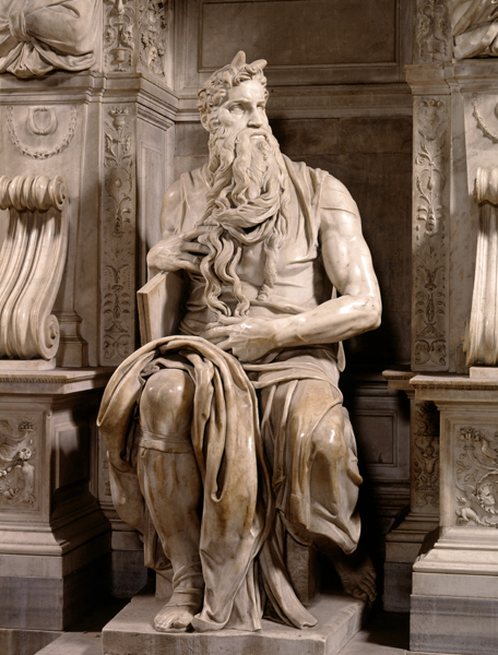 Moses von Michelangelo (Buonarroti)