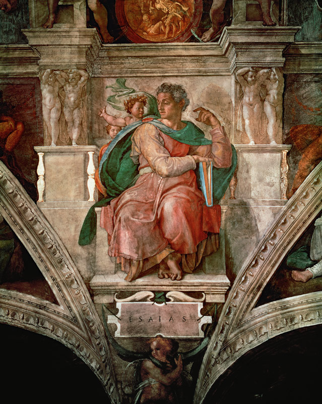 Sistine Chapel Ceiling: The Prophet Isaiah von Michelangelo (Buonarroti)