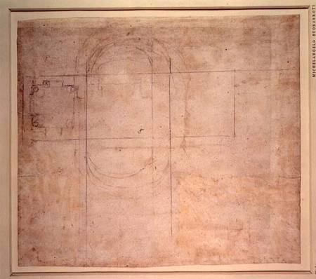 Architectural Drawing von Michelangelo (Buonarroti)