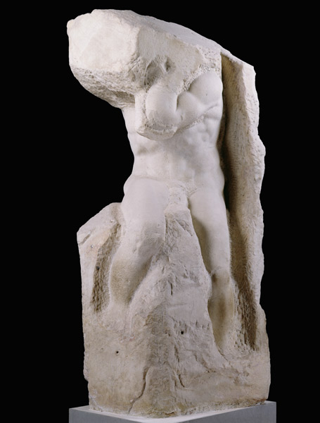 The 'Atlas' Slave von Michelangelo (Buonarroti)