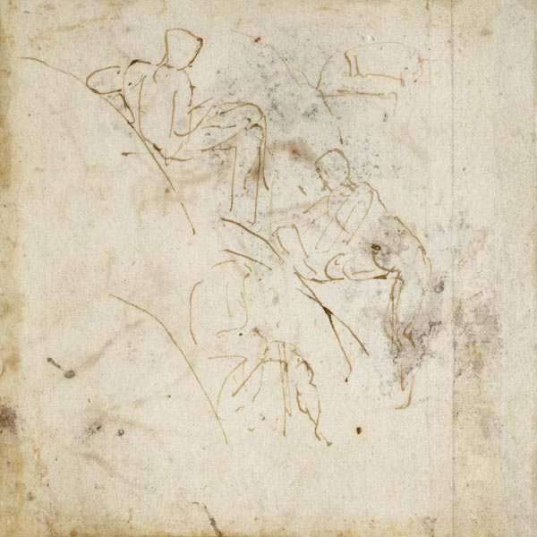Figure Study, c.1511 von Michelangelo (Buonarroti)