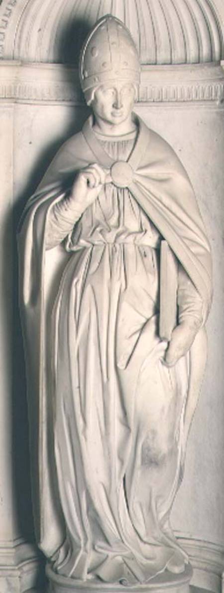 St. Pius, from the Piccolomini altar von Michelangelo (Buonarroti)