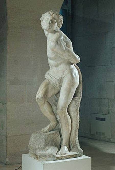 The Rebellious Slave von Michelangelo (Buonarroti)