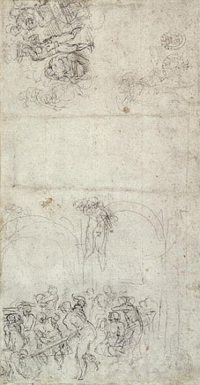 Study for The Last Judgment von Michelangelo (Buonarroti)