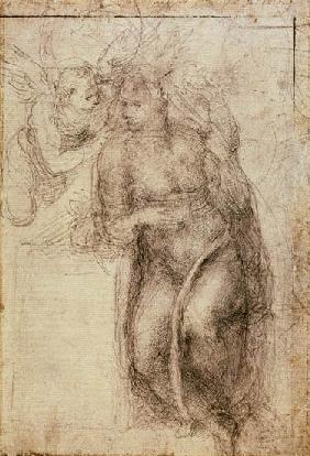 Inv.1895-9-15-516.recto (w.72) Study for the Annunciation 1547