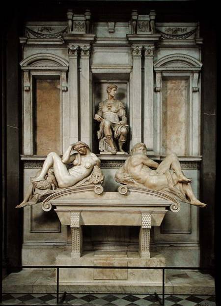 Tomb of Giuliano de' Medici von Michelangelo (Buonarroti)