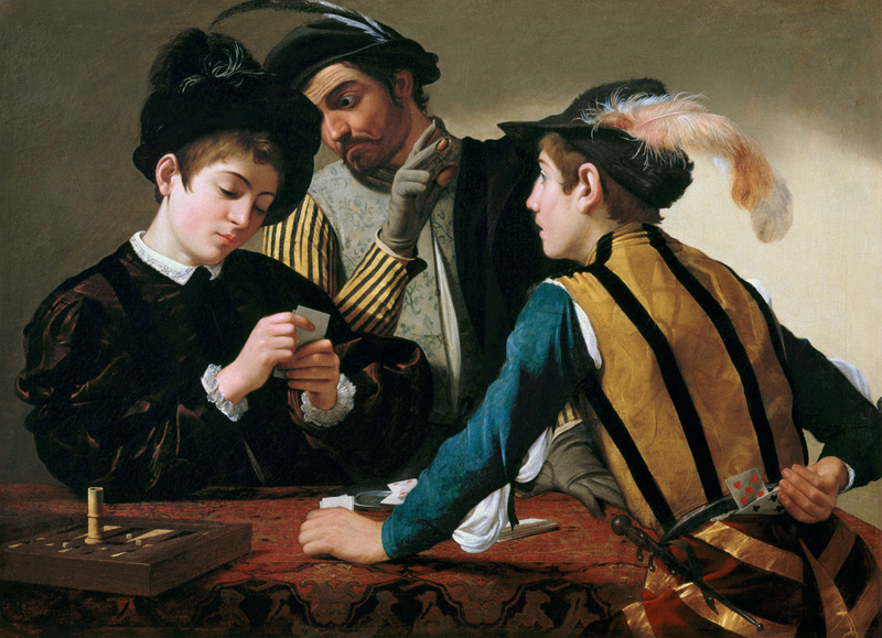Die Falschspieler von Michelangelo Caravaggio