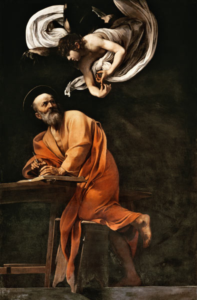 St. Matthew and the Angel von Michelangelo Caravaggio