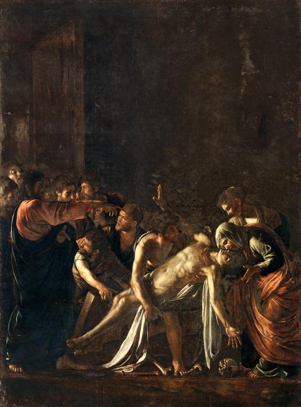 Resurrection of Lazarus (also see 232098,94,95) von Michelangelo Caravaggio