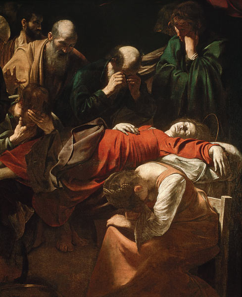 Tod Mariä Ausschnitt von Michelangelo Caravaggio