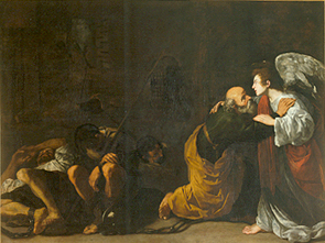 Die Befreiung des Hl. Petrus. von Michelangelo Caravaggio