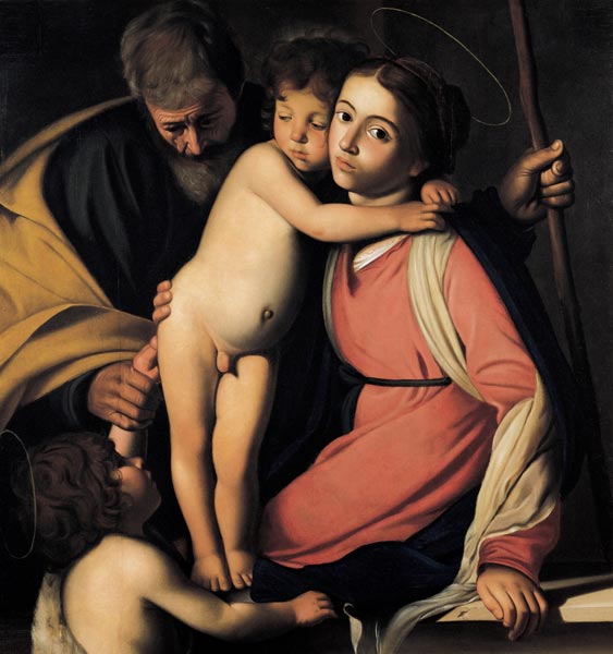 Die heilige Familie mit dem Johannesknaben von Michelangelo Caravaggio
