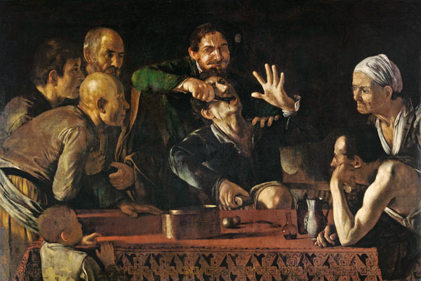 The Tooth Extraction von Michelangelo Caravaggio