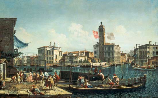 The Canal Grande and S. Geremia, Venice von Michele Marieschi