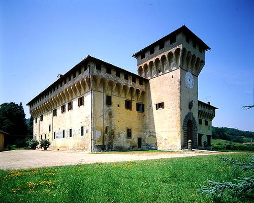 Villa Medicea di Cafaggiolo, begun 1451 (photo) von Michelozzo  di Bartolommeo