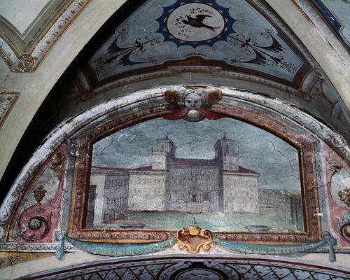 Detail of a ceiling, Villa Medicea di Careggi (fresco) von Michelozzo  di Bartolommeo