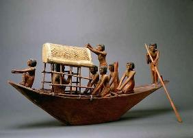 Tomb model of a ship, c.2000 BC (wood) 18th