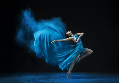 Tanzendes Blau