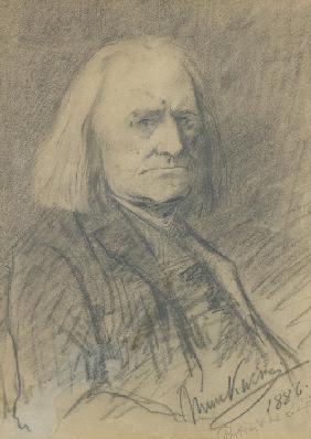 Porträt von Franz Liszt (1811-1886) 1886