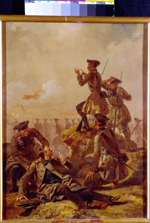 Eine Szene aus dem Krimkrieg 1853-1856 von Mihaly von Zichy
