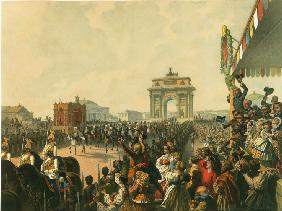 Triumphaler Einzug Ihrer Majestäten in Moskau 1856