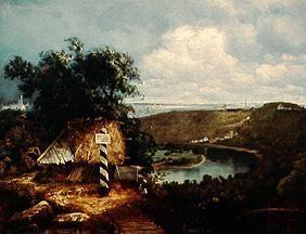 Blick von den Vorobjow-Hügeln auf Moskau 1853