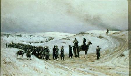 Bulgaria, a scene from the Russo-Turkish War of 1877-78 von Mikhail Malyshev