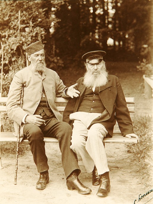 Die Dichter Jakov Polonski und Afanassi Fet von Mikhail Petrovich Botkin