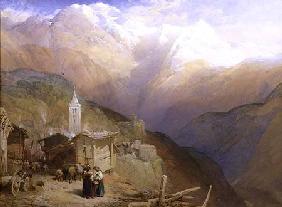 Valley of St. Nicolas, Monte Rosa Range c.1854  &