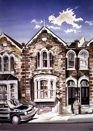 George Cragg''s Birthplace at Number 22, 1997 (w/c on paper)  von Miles  Thistlethwaite
