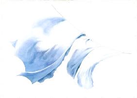 Sheet and Pillowcases in Tiree Wind, 2004 (w/c on paper) 
