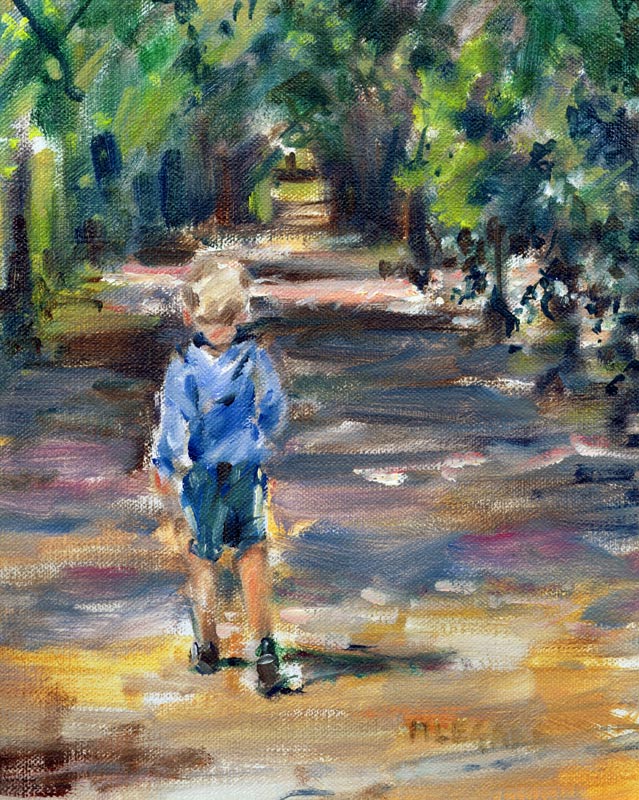 Going for a Walk (oil on canvas)  von Miranda  Legard